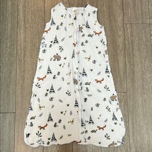 Little Unicorn muslin cotton size XL sleep sack woodland animal print